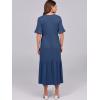 imageANRABESS Womens Casual Summer Ruffle Short Sleeve T Shirts Maxi Dress 2025 Fall V Neck Flowy Tiered Boho Beach DressesBlue