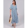 imageANRABESS Womens Casual Summer Ruffle Short Sleeve T Shirts Maxi Dress 2025 Fall V Neck Flowy Tiered Boho Beach DressesBlue White Floral