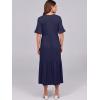 imageANRABESS Womens Casual Summer Ruffle Short Sleeve T Shirts Maxi Dress 2025 Fall V Neck Flowy Tiered Boho Beach DressesDark Blue