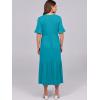 imageANRABESS Womens Casual Summer Ruffle Short Sleeve T Shirts Maxi Dress 2025 Fall V Neck Flowy Tiered Boho Beach DressesLake Green