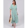 imageANRABESS Womens Casual Summer Ruffle Short Sleeve T Shirts Maxi Dress 2025 Fall V Neck Flowy Tiered Boho Beach DressesLight Green Floral