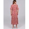 imageANRABESS Womens Casual Summer Ruffle Short Sleeve T Shirts Maxi Dress 2025 Fall V Neck Flowy Tiered Boho Beach DressesRed Floral