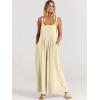 imageANRABESS Womens Jumpsuits Overalls Wide Leg Casual Summer Outfits Linen Rompers Jumpers Sleeveless Straps 2025 ClothesApricot