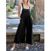 imageANRABESS Womens Jumpsuits Overalls Wide Leg Casual Summer Outfits Linen Rompers Jumpers Sleeveless Straps 2025 ClothesBlack