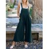 imageANRABESS Womens Jumpsuits Overalls Wide Leg Casual Summer Outfits Linen Rompers Jumpers Sleeveless Straps 2025 ClothesCyan