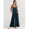 imageANRABESS Womens Jumpsuits Overalls Wide Leg Casual Summer Outfits Linen Rompers Jumpers Sleeveless Straps 2025 ClothesCyan