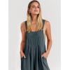 imageANRABESS Womens Jumpsuits Overalls Wide Leg Casual Summer Outfits Linen Rompers Jumpers Sleeveless Straps 2025 ClothesDark Grey