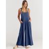 imageANRABESS Womens Jumpsuits Overalls Wide Leg Casual Summer Outfits Linen Rompers Jumpers Sleeveless Straps 2025 ClothesDeep Blue