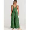 imageANRABESS Womens Jumpsuits Overalls Wide Leg Casual Summer Outfits Linen Rompers Jumpers Sleeveless Straps 2025 ClothesGrass