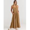 imageANRABESS Womens Jumpsuits Overalls Wide Leg Casual Summer Outfits Linen Rompers Jumpers Sleeveless Straps 2025 ClothesKhaki