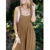 imageANRABESS Womens Jumpsuits Overalls Wide Leg Casual Summer Outfits Linen Rompers Jumpers Sleeveless Straps 2025 ClothesKhaki