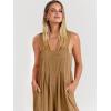 imageANRABESS Womens Jumpsuits Overalls Wide Leg Casual Summer Outfits Linen Rompers Jumpers Sleeveless Straps 2025 ClothesKhaki