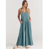 imageANRABESS Womens Jumpsuits Overalls Wide Leg Casual Summer Outfits Linen Rompers Jumpers Sleeveless Straps 2025 ClothesLake