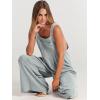 imageANRABESS Womens Jumpsuits Overalls Wide Leg Casual Summer Outfits Linen Rompers Jumpers Sleeveless Straps 2025 ClothesLight Gray