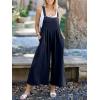 imageANRABESS Womens Jumpsuits Overalls Wide Leg Casual Summer Outfits Linen Rompers Jumpers Sleeveless Straps 2025 ClothesNavy Blue