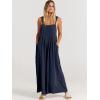 imageANRABESS Womens Jumpsuits Overalls Wide Leg Casual Summer Outfits Linen Rompers Jumpers Sleeveless Straps 2025 ClothesNavy Blue
