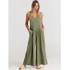 imageANRABESS Womens Jumpsuits Overalls Wide Leg Casual Summer Outfits Linen Rompers Jumpers Sleeveless Straps 2025 ClothesOlive