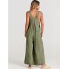 imageANRABESS Womens Jumpsuits Overalls Wide Leg Casual Summer Outfits Linen Rompers Jumpers Sleeveless Straps 2025 ClothesOlive