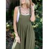 imageANRABESS Womens Jumpsuits Overalls Wide Leg Casual Summer Outfits Linen Rompers Jumpers Sleeveless Straps 2025 ClothesOlive