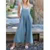 imageANRABESS Womens Jumpsuits Overalls Wide Leg Casual Summer Outfits Linen Rompers Jumpers Sleeveless Straps 2025 ClothesSky