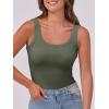 imageANRABESS Womens Sleeveless Scoop Neck Tank Top Ribbed Fitted Summer Basic Slim Cute Tops 2025Army Green