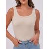 imageANRABESS Womens Sleeveless Scoop Neck Tank Top Ribbed Fitted Summer Basic Slim Cute Tops 2025Beige