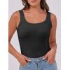 imageANRABESS Womens Sleeveless Scoop Neck Tank Top Ribbed Fitted Summer Basic Slim Cute Tops 2025Black