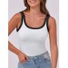 imageANRABESS Womens Sleeveless Scoop Neck Tank Top Ribbed Fitted Summer Basic Slim Cute Tops 2025Color Block White
