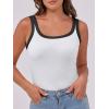 imageANRABESS Womens Sleeveless Scoop Neck Tank Top Ribbed Fitted Summer Basic Slim Cute Tops 2025Color Block White