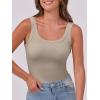 imageANRABESS Womens Sleeveless Scoop Neck Tank Top Ribbed Fitted Summer Basic Slim Cute Tops 2025Khaki