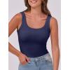 imageANRABESS Womens Sleeveless Scoop Neck Tank Top Ribbed Fitted Summer Basic Slim Cute Tops 2025Navy Blue