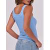 imageANRABESS Womens Sleeveless Scoop Neck Tank Top Ribbed Fitted Summer Basic Slim Cute Tops 2025Sky Blue