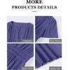 imageANRABESS Womens Summer Short Sleeve Maxi Dress 2025 Casual V Neck High Waist ALine Flowy Loose Tiered Boho Long DressesNavy Blue