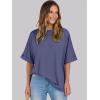 imageANRABESS Womens Tops Oversized T Shirts Short Sleeve Crewneck Summer Casual Loose Basic Tee Shirt 2025 Trendy Fashion ClothesBlue Gray