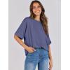 imageANRABESS Womens Tops Oversized T Shirts Short Sleeve Crewneck Summer Casual Loose Basic Tee Shirt 2025 Trendy Fashion ClothesBlue Gray