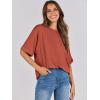 imageANRABESS Womens Tops Oversized T Shirts Short Sleeve Crewneck Summer Casual Loose Basic Tee Shirt 2025 Trendy Fashion ClothesBrick Red