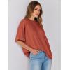 imageANRABESS Womens Tops Oversized T Shirts Short Sleeve Crewneck Summer Casual Loose Basic Tee Shirt 2025 Trendy Fashion ClothesBrick Red