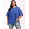 imageANRABESS Womens Tops Oversized T Shirts Short Sleeve Crewneck Summer Casual Loose Basic Tee Shirt 2025 Trendy Fashion ClothesBright Blue