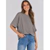 imageANRABESS Womens Tops Oversized T Shirts Short Sleeve Crewneck Summer Casual Loose Basic Tee Shirt 2025 Trendy Fashion ClothesBrown