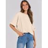 imageANRABESS Womens Tops Oversized T Shirts Short Sleeve Crewneck Summer Casual Loose Basic Tee Shirt 2025 Trendy Fashion ClothesCream