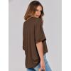 imageANRABESS Womens Tops Oversized T Shirts Short Sleeve Crewneck Summer Casual Loose Basic Tee Shirt 2025 Trendy Fashion ClothesDark Brown