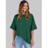 imageANRABESS Womens Tops Oversized T Shirts Short Sleeve Crewneck Summer Casual Loose Basic Tee Shirt 2025 Trendy Fashion ClothesDark Green