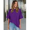 imageANRABESS Womens Tops Oversized T Shirts Short Sleeve Crewneck Summer Casual Loose Basic Tee Shirt 2025 Trendy Fashion ClothesDark Purple