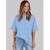 imageANRABESS Womens Tops Oversized T Shirts Short Sleeve Crewneck Summer Casual Loose Basic Tee Shirt 2025 Trendy Fashion ClothesFloral Blue