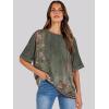 imageANRABESS Womens Tops Oversized T Shirts Short Sleeve Crewneck Summer Casual Loose Basic Tee Shirt 2025 Trendy Fashion ClothesFloral Flower Print
