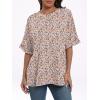 imageANRABESS Womens Tops Oversized T Shirts Short Sleeve Crewneck Summer Casual Loose Basic Tee Shirt 2025 Trendy Fashion ClothesFloral Pink