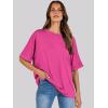 imageANRABESS Womens Tops Oversized T Shirts Short Sleeve Crewneck Summer Casual Loose Basic Tee Shirt 2025 Trendy Fashion ClothesHot Pink