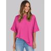 imageANRABESS Womens Tops Oversized T Shirts Short Sleeve Crewneck Summer Casual Loose Basic Tee Shirt 2025 Trendy Fashion ClothesHot Pink