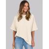 imageANRABESS Womens Tops Oversized T Shirts Short Sleeve Crewneck Summer Casual Loose Basic Tee Shirt 2025 Trendy Fashion ClothesLight Apricot