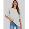 imageANRABESS Womens Tops Oversized T Shirts Short Sleeve Crewneck Summer Casual Loose Basic Tee Shirt 2025 Trendy Fashion ClothesLight Gray